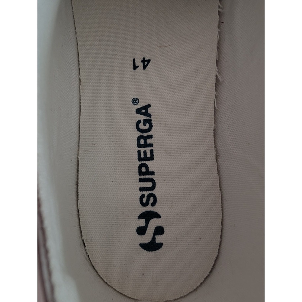 Superga‎ S111HLW-900 White Leather Sneakers Men's 8 / Women's 9.5 EU 41 Low... - Picture 6 of 11
